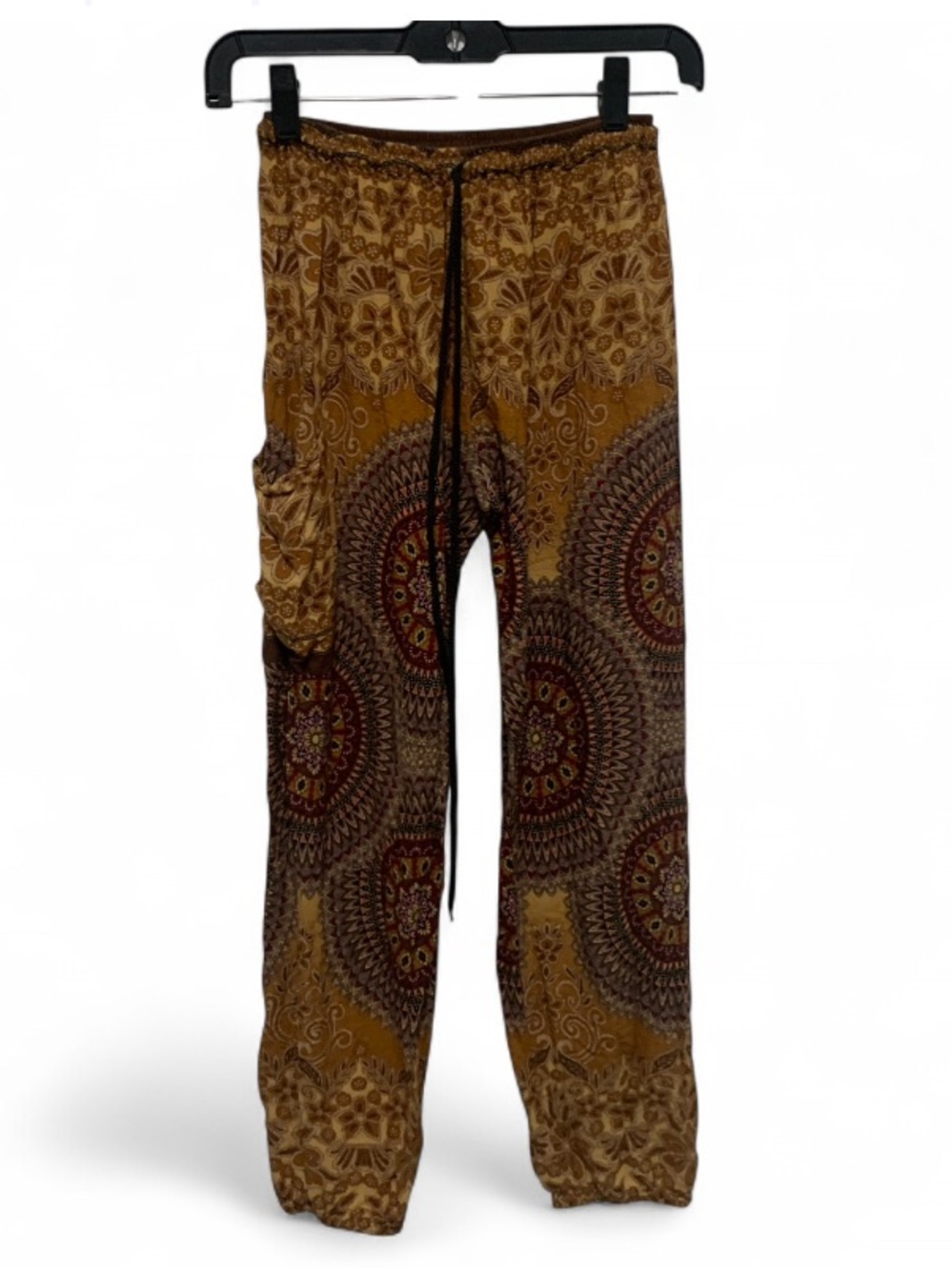 Earthbound Yellow Patterned Boho High Waisted Pants